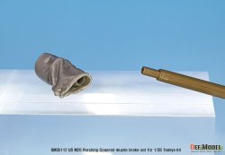 画像3: DEF.MODEL[DM35112]1/35 朝鮮戦争 米陸軍M26パーシング用マズルブレーキキャンバスカバー仕様 3Dプリンター製(タミヤ用)