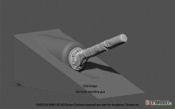 画像3: DEF.MODEL[DM35119]1/35 WWII アメリカ陸軍M3スチュアート軽戦車用銃身キャンバスカバーセット(タミヤ/アカデミー用)