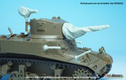 画像9: DEF.MODEL[DM35119]1/35 WWII アメリカ陸軍M3スチュアート軽戦車用銃身キャンバスカバーセット(タミヤ/アカデミー用)