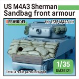 DEF.MODEL[DM35121]1/35 WWII アメリカ陸軍M4A2/A3シャーマン戦車用土のう式フロントアーマーセット(各社M4A2/A3用）