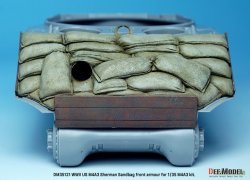 画像4: DEF.MODEL[DM35121]1/35 WWII アメリカ陸軍M4A2/A3シャーマン戦車用土のう式フロントアーマーセット(各社M4A2/A3用）
