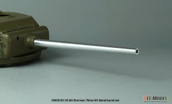 画像5: DEF.MODEL[DM35135]1/35 WWII アメリカ M4シャーマン76(W) 76mm M1砲 金属砲身(各社用)