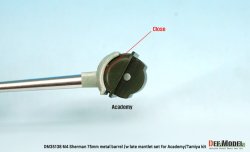 画像3: DEF.MODEL[DM35138]1/35 WWII アメリカ M4シャーマン 75mm M3砲 金属砲身/後期型防盾セット(タミヤ/アカデミー用)