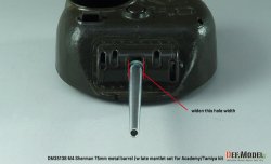 画像10: DEF.MODEL[DM35138]1/35 WWII アメリカ M4シャーマン 75mm M3砲 金属砲身/後期型防盾セット(タミヤ/アカデミー用)