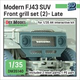 DEF.MODEL[DM35140]1/35 現用 FJ43小型四輪駆動車用 フロントグリルセット＃2 後期型(AKインタラクティブ用)
