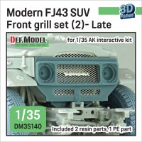DEF.MODEL[DM35140]1/35 現用 FJ43小型四輪駆動車用 フロントグリルセット＃2 後期型(AKインタラクティブ用)