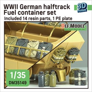 画像1: DEF.MODEL[DM35149]1/35 WWII ドイツ Sd.Kfz.251 Ausf.C/D装甲ハーフトラック 燃料コンテナセット(アカデミー/ドラゴン/AFVクラブ用) (1)