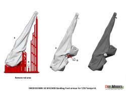 画像10: DEF.MODEL[DM35159]1/35 WWII アメリカ M10/M36駆逐戦車用 前面土嚢装甲セット（タミヤ用）