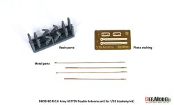 画像2: DEF.MODEL[DM35160]1/35 現用 韓国 AS1729車載アンテナ ダブルセット(アカデミーK2/K21/K808/K1A2など用)