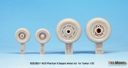 画像4: DEF.MODEL[DS32009]1/32 F-4C/DファントムII 自重変形タイヤセット(タミヤ用)