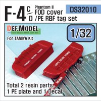 DEF.MODEL[DS32010]1/32 F-4C/DファントムII FODカバー+RBFタグセット(タミヤ用)