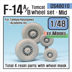 画像1: DEF.MODEL[DS48010]1/48 F-14A/Bトムキャット 中期型自重変形タイヤセット(タミヤ/ハセガワ用) (1)