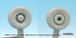 画像3: DEF.MODEL[DS48010]1/48 F-14A/Bトムキャット 中期型自重変形タイヤセット(タミヤ/ハセガワ用)