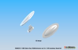 画像3: DEF.MODEL[DS48015]1/48 現用 航空自衛隊F-86Dセイバードッグ TACAN/インテイクカバーセット(アカデミー/レベル用)
