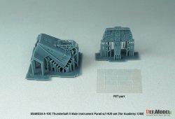 画像2: DEF.MODEL[DS48024]1/48 現用 アメリカ空軍 A-10サンダーボルトII 主計器パネル/HUDセット(アカデミー用)