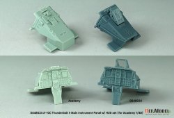 画像6: DEF.MODEL[DS48024]1/48 現用 アメリカ空軍 A-10サンダーボルトII 主計器パネル/HUDセット(アカデミー用)