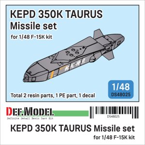 画像1: DEF.MODEL[DS48025]1/48 現用 韓国空軍 タウルスKEPD 350K巡航ミサイルセット(F-15K用 1発入) (1)
