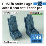 DEF.MODEL[DS48026]1/48 現用 アメリカ/韓国空軍 F-15Eストライクイーグル/F-15Kスラムイーグル ACES-II射出座席 布張りタイプ(2個入)