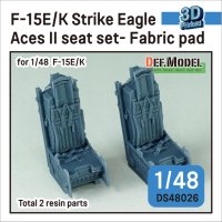 DEF.MODEL[DS48026]1/48 現用 アメリカ/韓国空軍 F-15Eストライクイーグル/F-15Kスラムイーグル ACES-II射出座席 布張りタイプ(2個入)