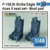 DEF.MODEL[DS48027]1/48 現用 アメリカ/韓国空軍 F-15Eストライクイーグル/F-15Kスラムイーグル ACES-II射出座席 ウール張りタイプ(2個入)