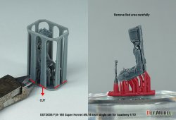 画像7: DEF.MODEL[DS72006]1/72 現用 アメリカ海軍 F/A-18Eスーパーホーネット Mk.14射出座席 単座型(アカデミー用 1個入)