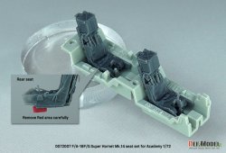 画像9: DEF.MODEL[DS72007]1/72 現用 アメリカ海軍 F/A-18Fスーパーホーネット/EA-18Gグラウラー Mk.14射出座席 複座型(アカデミー用 2個入)