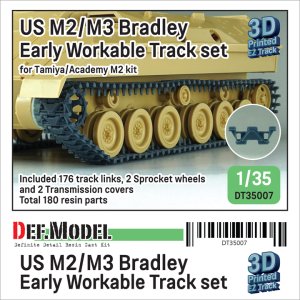 画像1: DEF.MODEL[DT35007]1/35 現用 アメリカ M2/M3ブラッドレー歩兵戦闘車 可動履帯セット 初期タイプ(タミヤ/アカデミー用) (1)