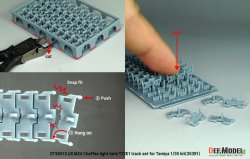 画像13: DEF.MODEL[DT35013]1/35 WWII アメリカ M24チャーフィー軽戦車 T72E1型連結可動履帯(タミヤ用)