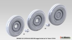 画像3: DEF.MODEL[DW16001]1/16 WII アメリカ 1/4トン 4x4 G503 MBユーティリティトラック 自重変形タイヤセット(タコム用)