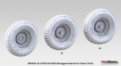 画像4: DEF.MODEL[DW16001]1/16 WII アメリカ 1/4トン 4x4 G503 MBユーティリティトラック 自重変形タイヤセット(タコム用)