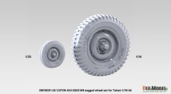 画像6: DEF.MODEL[DW16001]1/16 WII アメリカ 1/4トン 4x4 G503 MBユーティリティトラック 自重変形タイヤセット(タコム用)