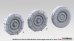 画像2: DEF.MODEL[DW16002]1/16 WII アメリカ 1/4トン 4x4 G503 MBユーティリティトラック スノーチェーン付自重変形タイヤセット(タコム用) (2)