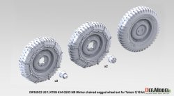 画像3: DEF.MODEL[DW16002]1/16 WII アメリカ 1/4トン 4x4 G503 MBユーティリティトラック スノーチェーン付自重変形タイヤセット(タコム用)