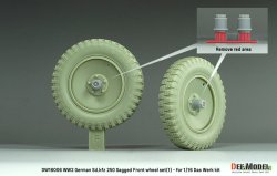 画像3: DEF.MODEL[DW16006]1/16 WWII ドイツ Sd.Kfz.250装甲ハーフトラック 自重変形タイヤセット＃1(ダスヴェルク用)