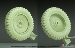 画像4: DEF.MODEL[DW16006]1/16 WWII ドイツ Sd.Kfz.250装甲ハーフトラック 自重変形タイヤセット＃1(ダスヴェルク用)