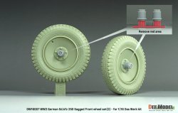 画像3: DEF.MODEL[DW16007]1/16 WWII ドイツ Sd.Kfz.250装甲ハーフトラック 自重変形タイヤセット＃2(ダスヴェルク用)
