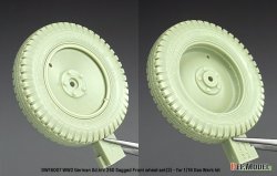 画像4: DEF.MODEL[DW16007]1/16 WWII ドイツ Sd.Kfz.250装甲ハーフトラック 自重変形タイヤセット＃2(ダスヴェルク用)