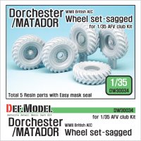 DEF.MODEL[DW30034]1/35 WWIIブリティッシュエース　ドーチェスターマタドール　自重変形タイヤ(AFVクラブ用)