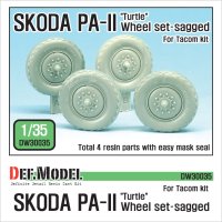 DEF.MODEL[DW30035]1/35 WWIIチェコ  シュコダ PA-II「タートル」装甲車 自重変形タイヤ(タコム用)