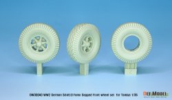画像5: DEF.MODEL[DW30040]1/35 WWII 独 ドイツ陸軍 Sd.kfz.9ファモ用自重変形前輪セット スペアタイヤ付(タミヤ用)