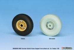 画像11: DEF.MODEL[DW30040]1/35 WWII 独 ドイツ陸軍 Sd.kfz.9ファモ用自重変形前輪セット スペアタイヤ付(タミヤ用)