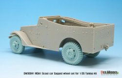画像6: DEF.MODEL[DW30041]1/35 WWII 米 M3A1スカウトカー 自重変形タイヤセット(タミヤ用)