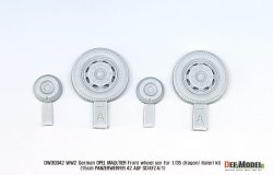 画像3: DEF.MODEL[DW30042]1/35 WWII 独 ドイツ軍用トラック オペルマウルティア用自重変形タイヤセット(ドラゴン/イタレリ用)