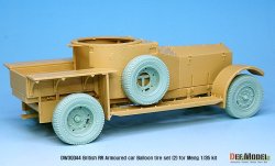 画像5: DEF.MODEL[DW30044]1/35 WWI 英 イギリスRR装甲車用後期型バールンタイヤセット(モンモデル用)