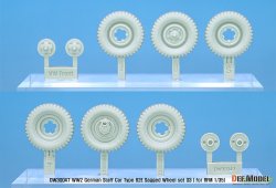 画像2: DEF.MODEL[DW30047]1/35 WWII 独 ドイツスタッフカー タイプ82E用ホイールセット03(RFM用)