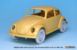 画像4: DEF.MODEL[DW30047]1/35 WWII 独 ドイツスタッフカー タイプ82E用ホイールセット03(RFM用)