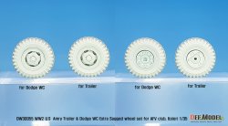 画像6: DEF.MODEL[DW30055]1/35 WWII米陸軍カーゴトレーラー&ダッジWC用自重変形タイヤセットホイール付(AFVクラブ/イタレリ)