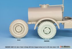 画像12: DEF.MODEL[DW30055]1/35 WWII米陸軍カーゴトレーラー&ダッジWC用自重変形タイヤセットホイール付(AFVクラブ/イタレリ)