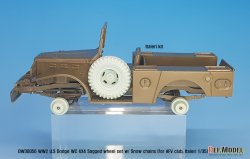 画像5: DEF.MODEL[DW30056]1/35 WWII米陸軍ダッジWC4X4スノーチェーン付自重変形タイヤセット スペアタイヤ付(AFVクラブ/イタレリ用)