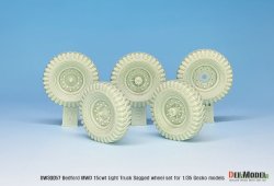 画像3: DEF.MODEL[DW30057]1/35 WWII 英軍ベッドフォードMWD15cwtトラック用自重変形タイヤセット(ゲッコーモデル用)